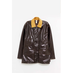 SUNFLOWER BROWN VINYL LEISURE JACKET